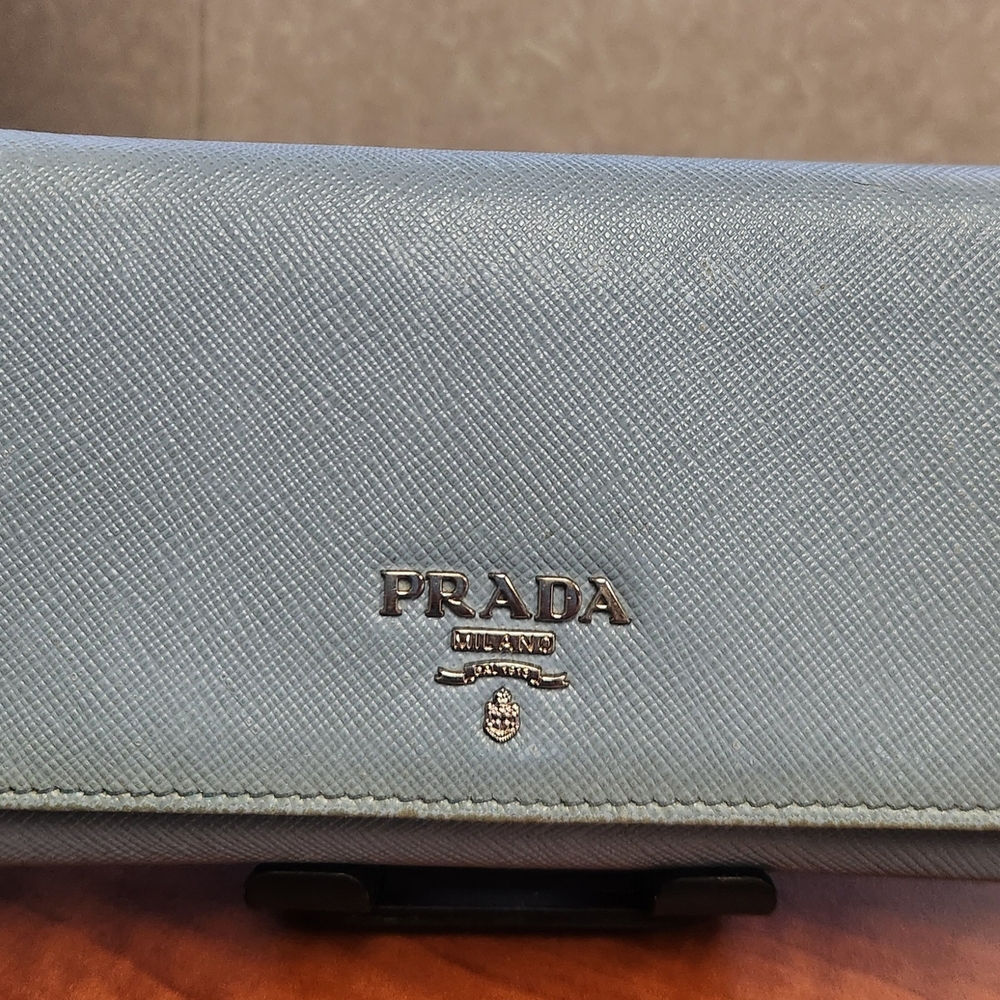 Prada Light Blue Wallet